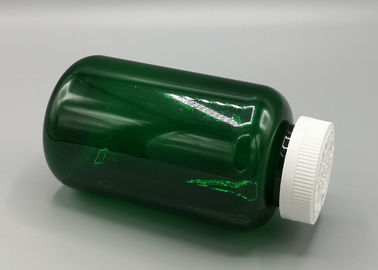 Hộp đựng vitamin bằng nhựa có chiều cao 140mm, Hộp đựng bằng nhựa màu nâu / trong suốt Dược phẩm